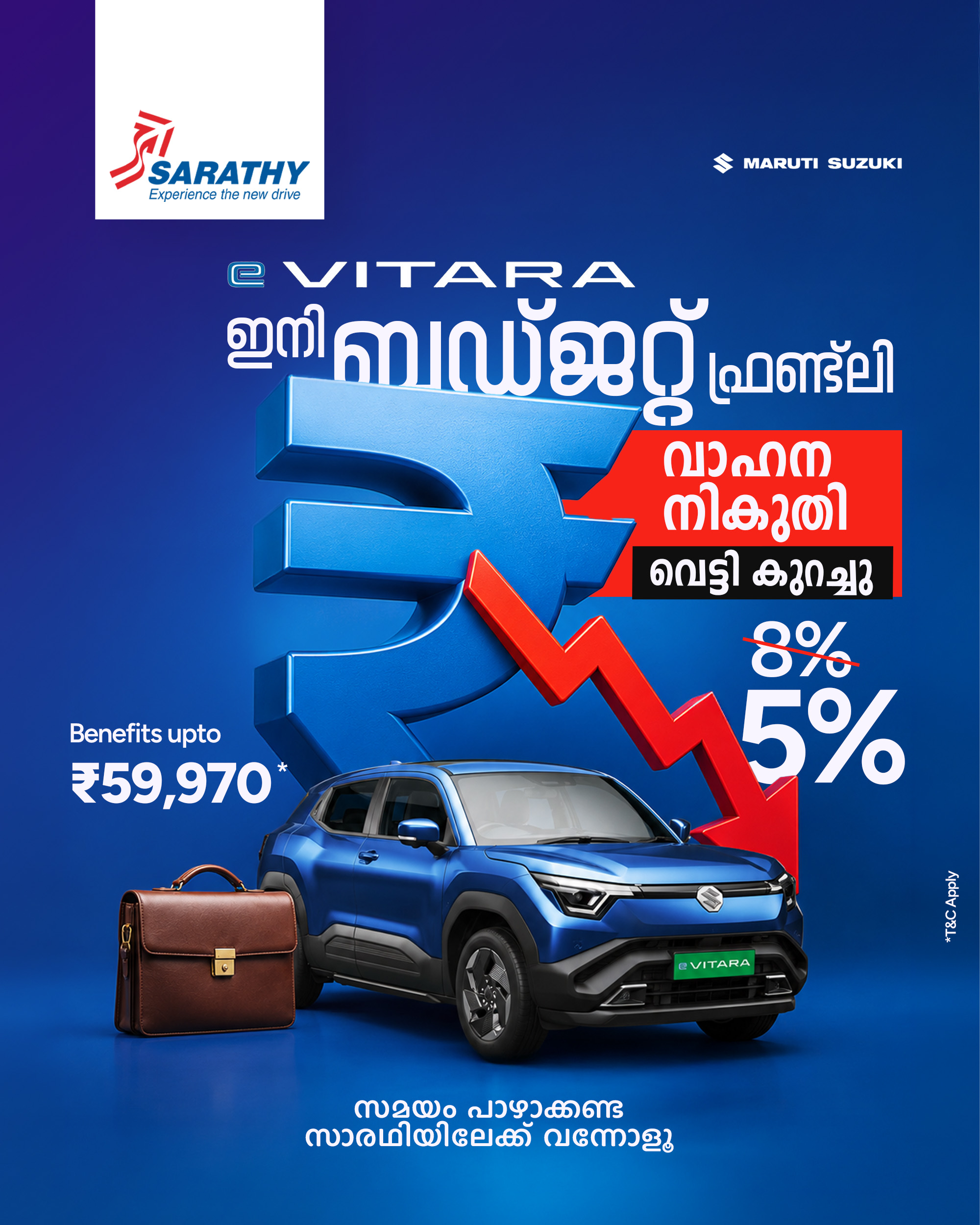 Sarathy Maruti Suzuki e Vitara Post — Social Media Posts by Mr. Malayali